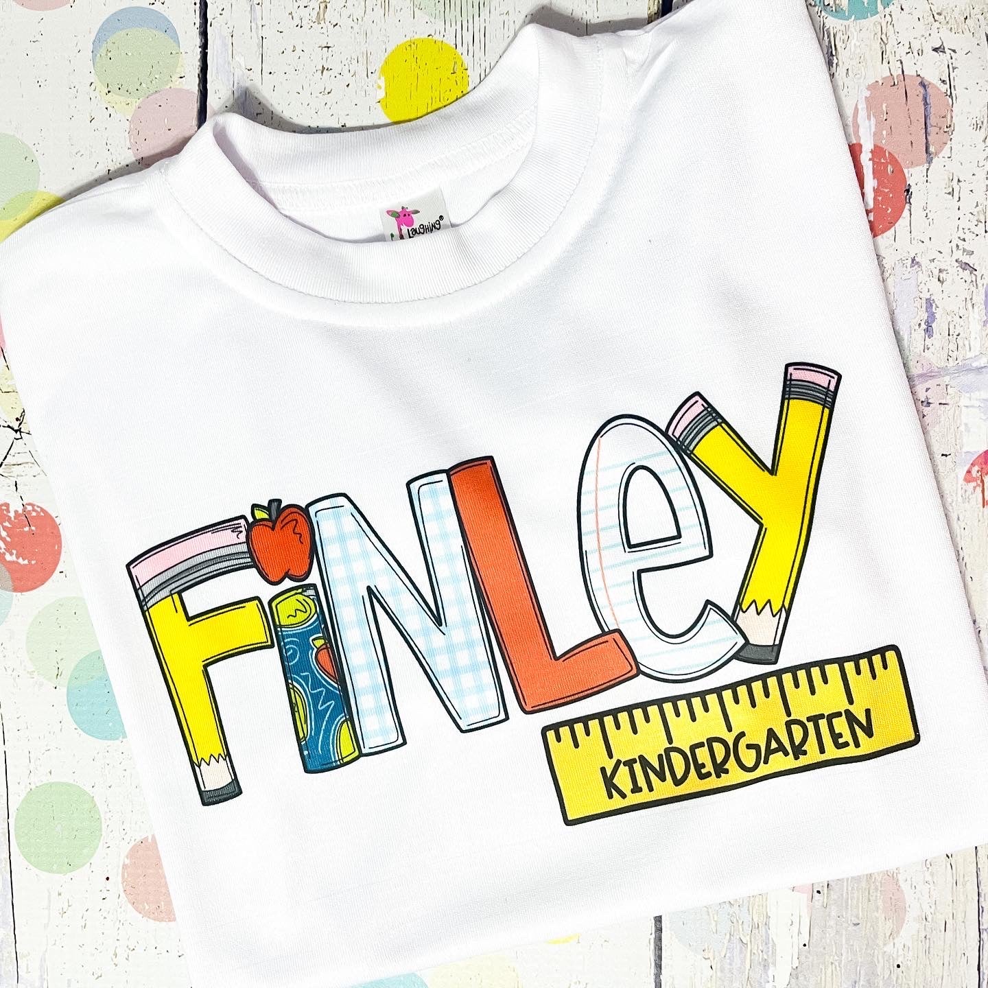 School Print Name Tee