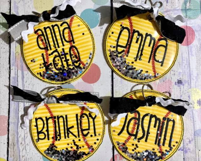 Glitter Bag Tag