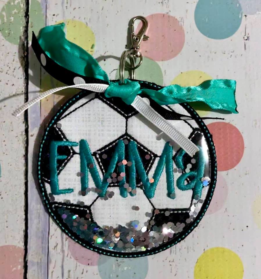 Glitter Bag Tag