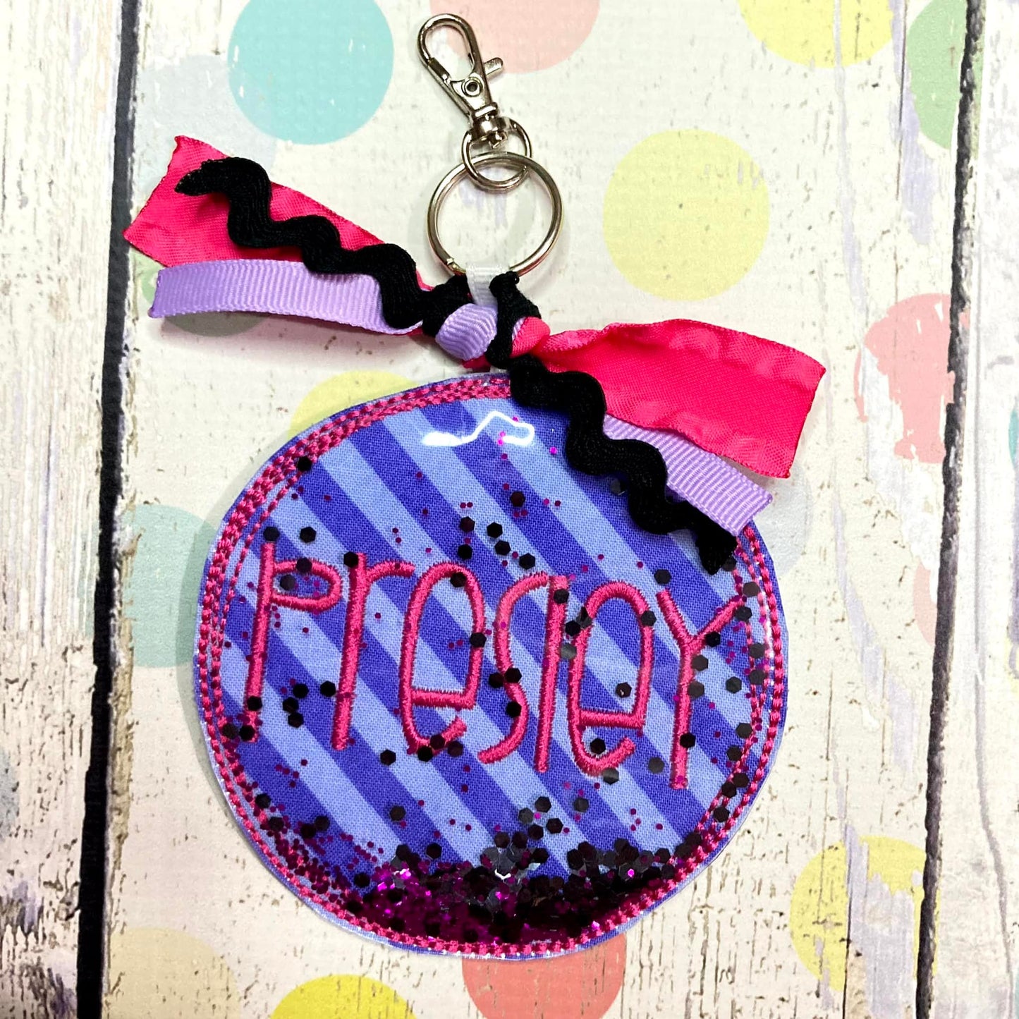 Glitter Bag Tag