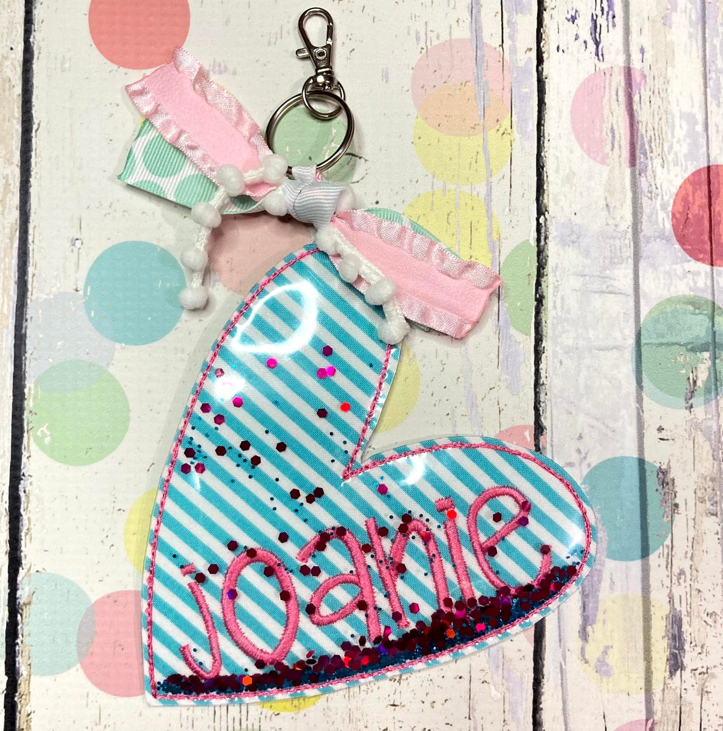 Glitter Bag Tag