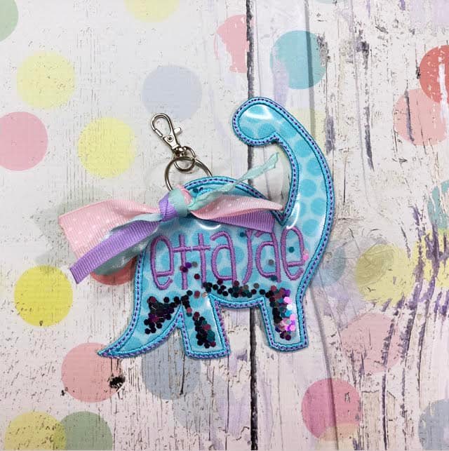 Glitter Bag Tag