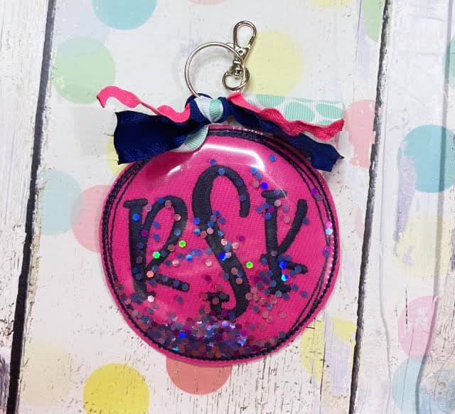 Glitter Bag Tag