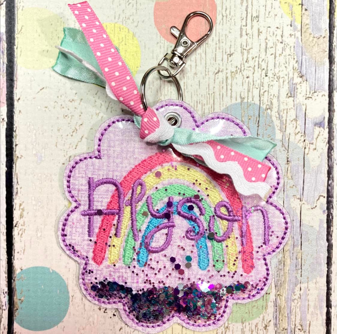 Glitter Bag Tag