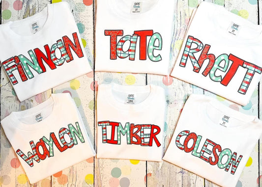Valentines Day Name Shirt Short Sleeve