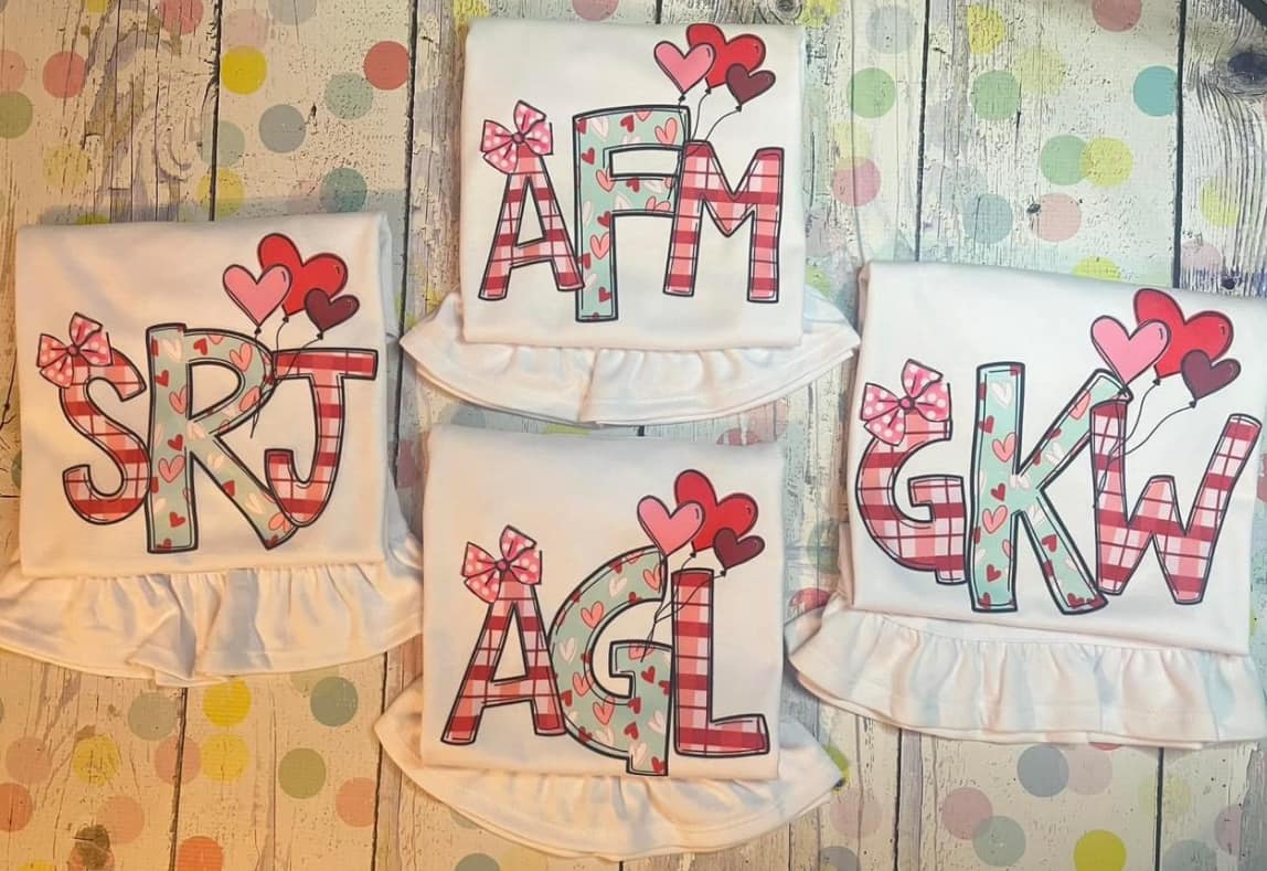 Valentines Day Name Shirt Short Sleeve