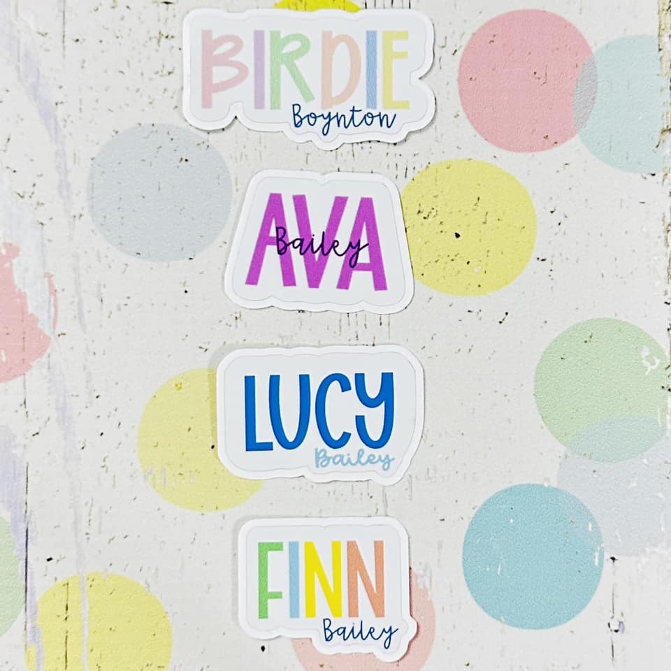 Personalized Name Stickers