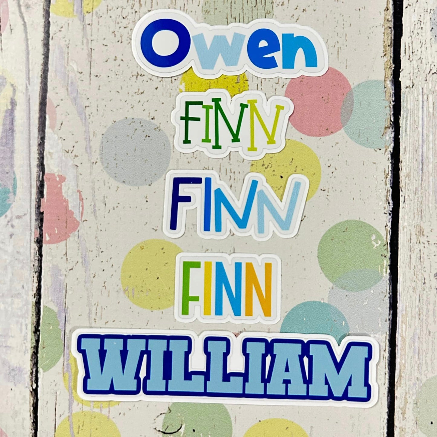 Personalized Name Stickers