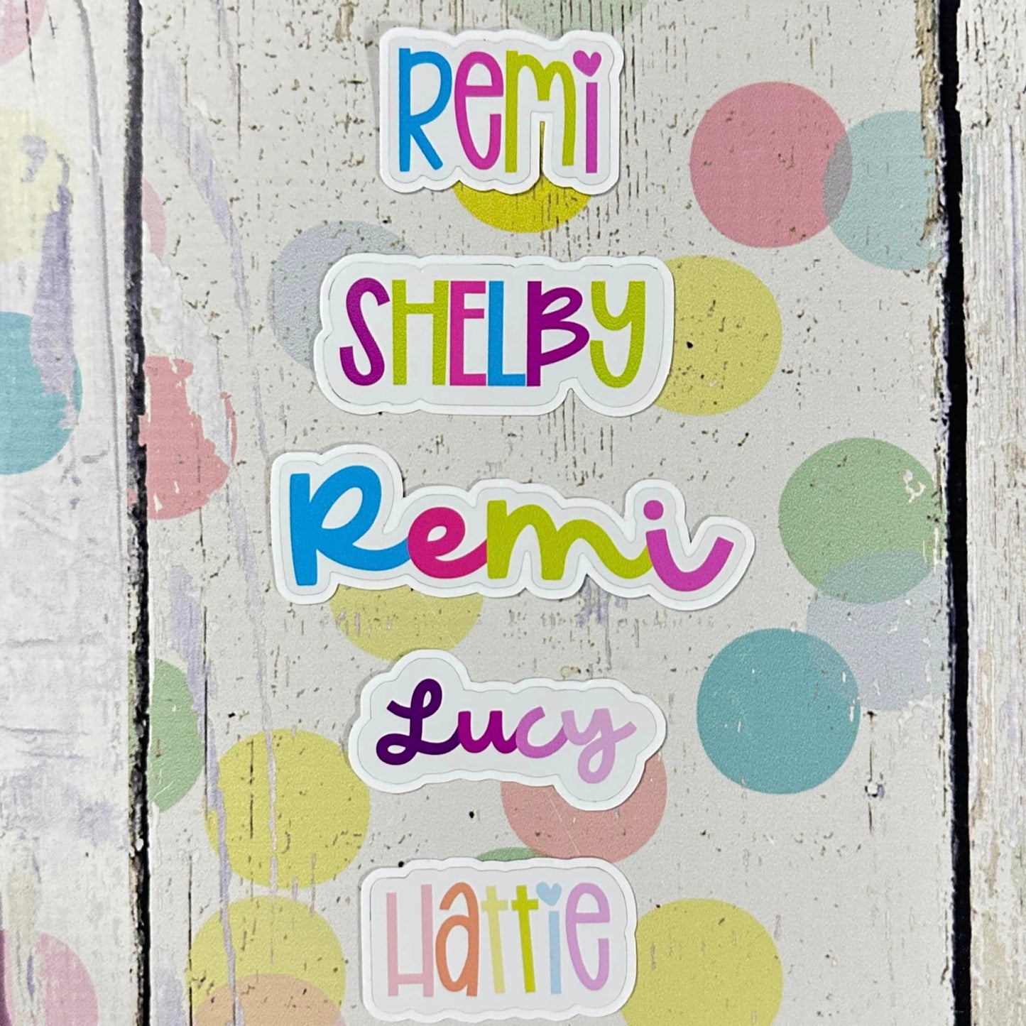 Personalized Name Stickers