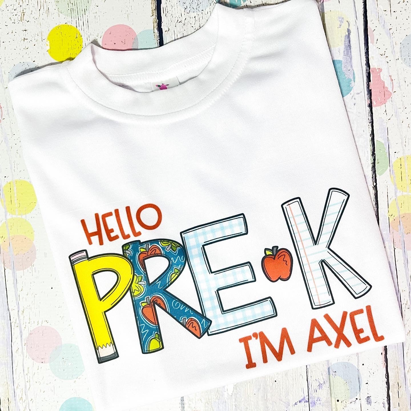 School Print Name Tee