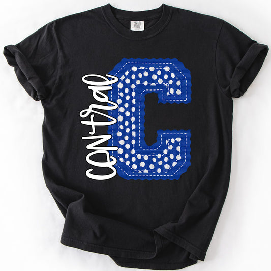Gingham Letterman Shirt Comfort Color Black