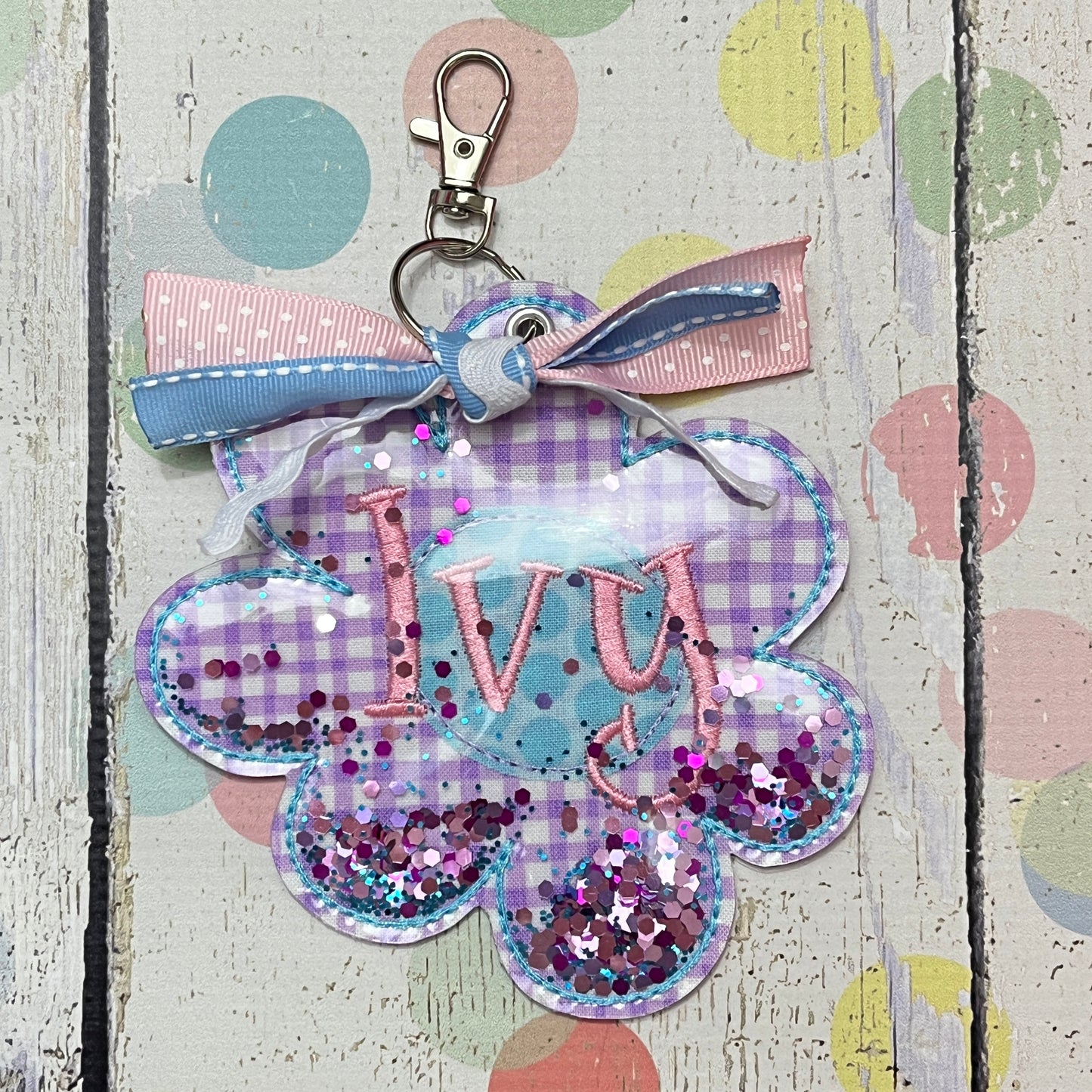 Glitter Bag Tag