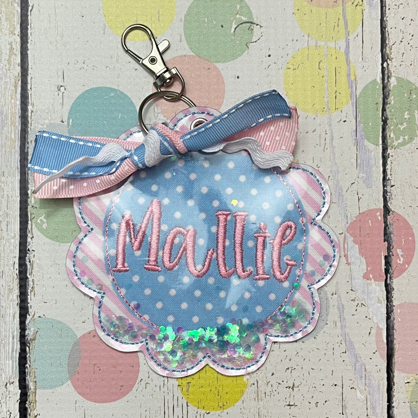 Glitter Bag Tag