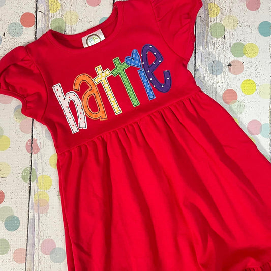Applique Rainbow Dress
