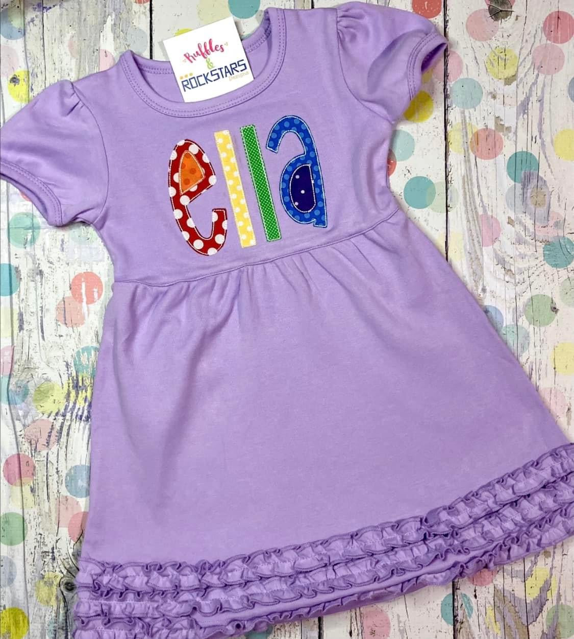 Applique Rainbow Dress