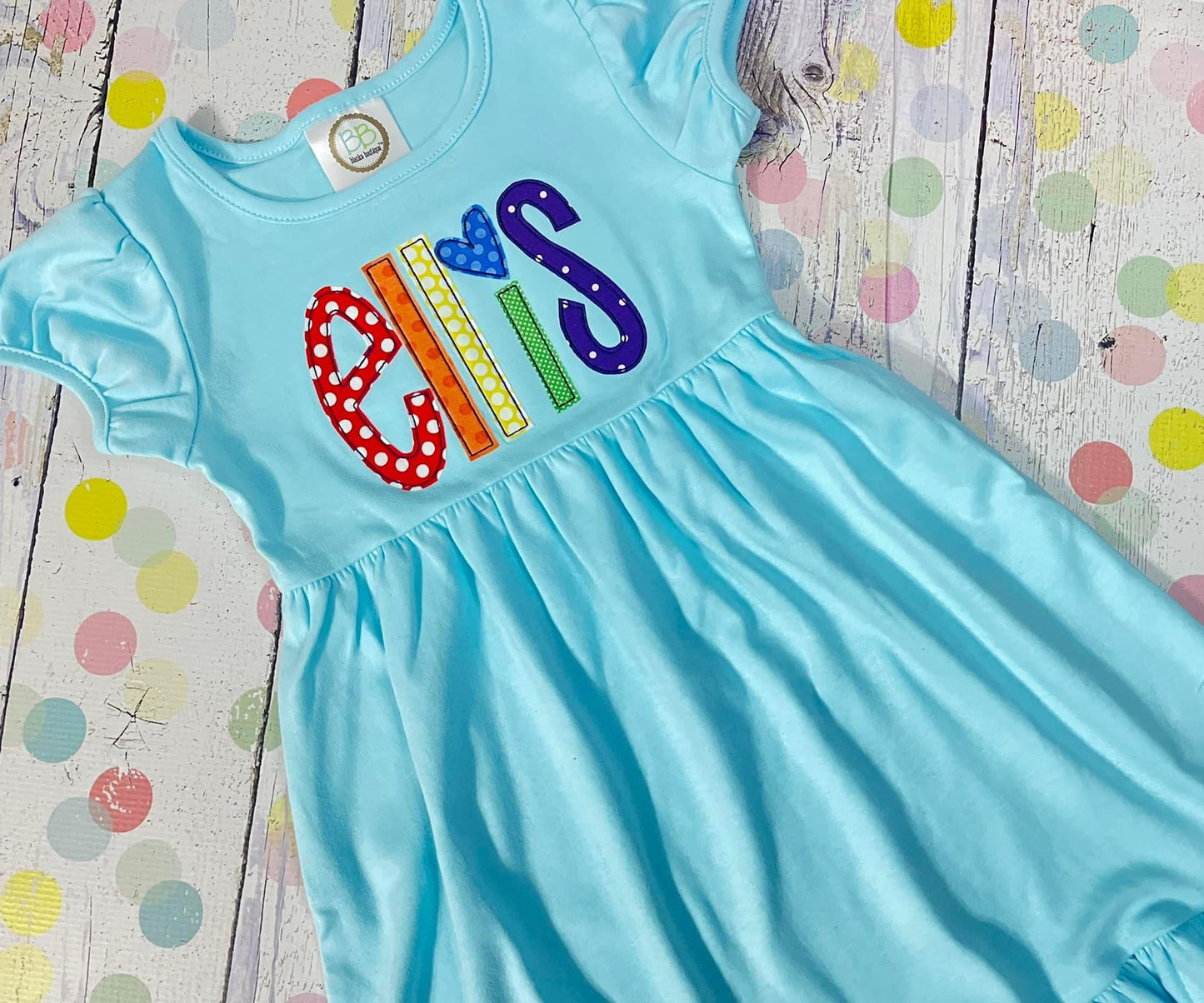Applique Rainbow Dress